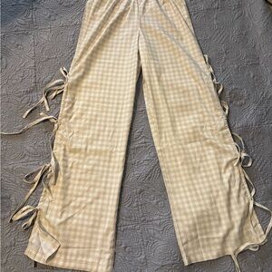 Sunday Cream Checkered Pants